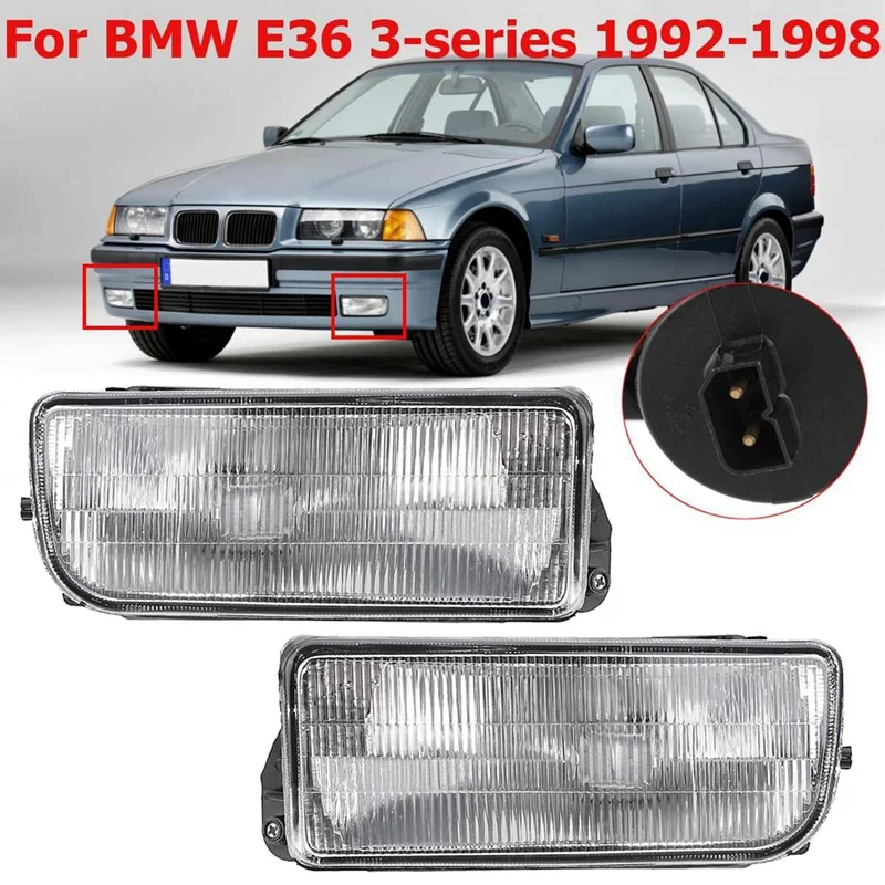 Автомобильный передний бампер противотуманная фара Объектив лампа для Bmw E36 1992 1993
