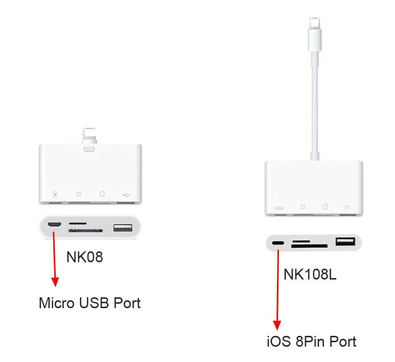 4в1 OTG кард-ридер iOS Телефон SD TF карта памяти ПИСАТЕЛЬ USB камера подключение комплект адаптер для iPhone 11 Pro XS MAX XR 6 7 8 iPad