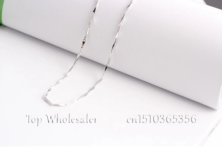 Бесплатная доставка 16 &quot/18&quot 100% Настоящее серебро 925 пробы ювелирные изделия