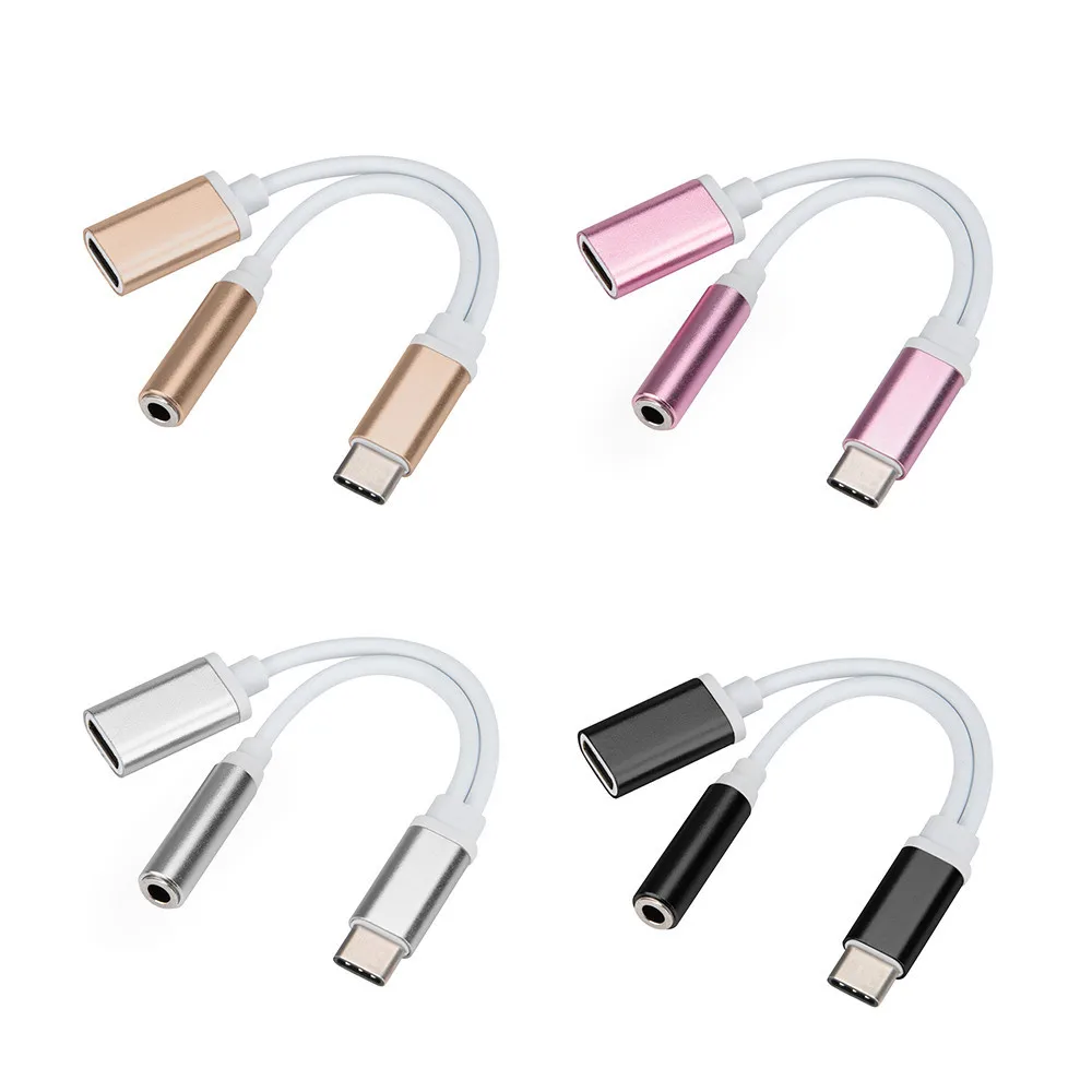 Адаптер для наушников с разъемом типа C 3 5 мм AUX и Папа мама USB 1|Переходники