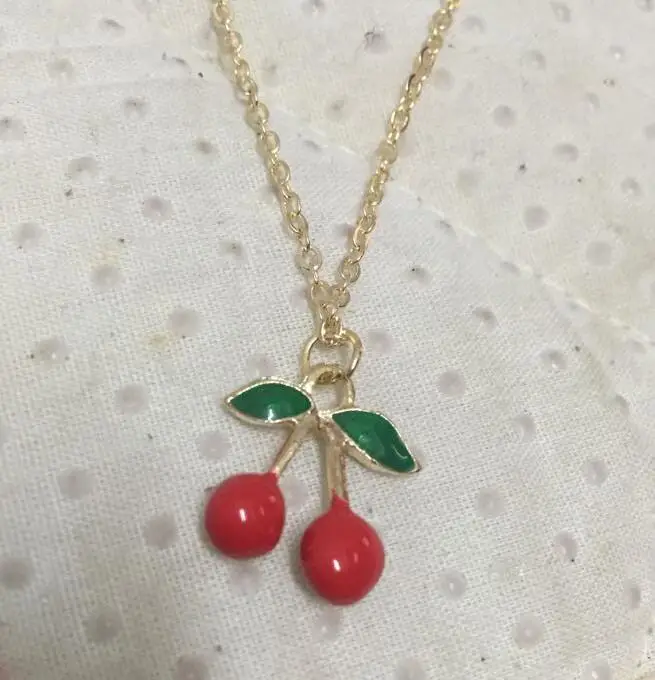 2018 стильная простота милая корейская мода фрукты клубника женская подвеска