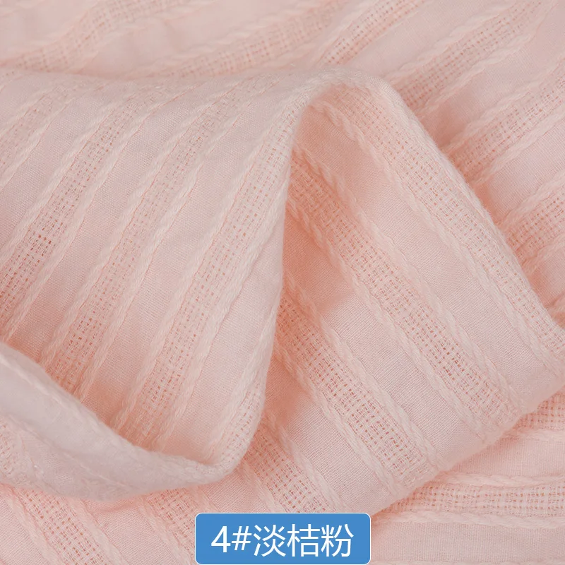 Хлопковая и льняная одежда жаккардовая Прямая хлопковая рубашка ткань весна