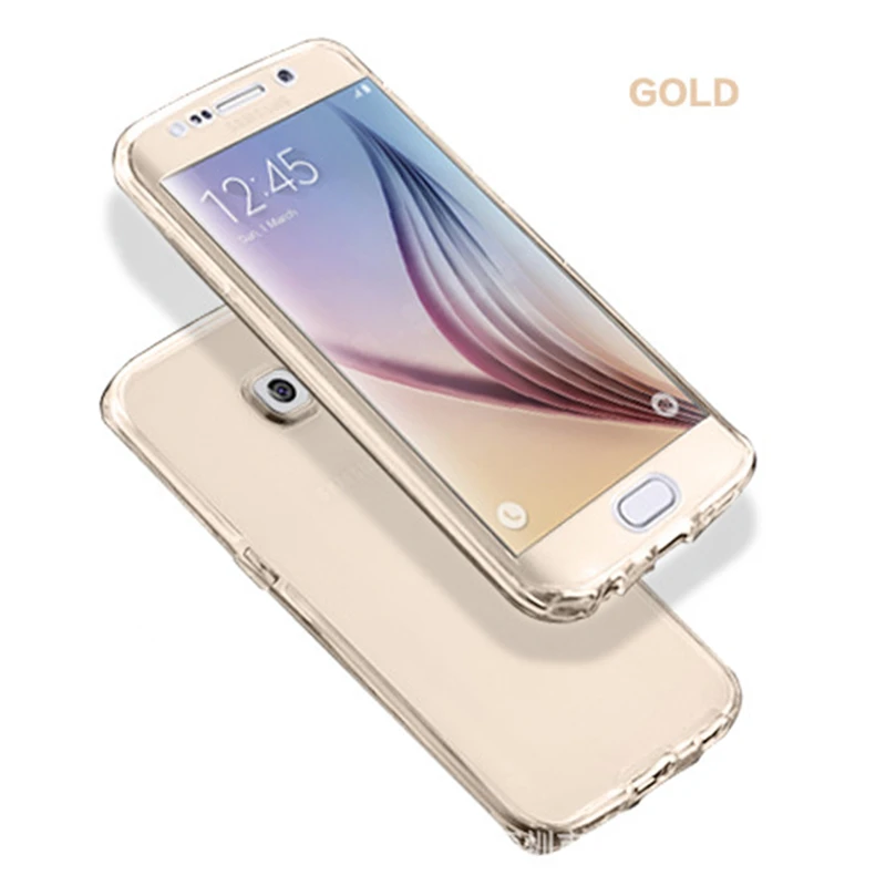 Мягкий чехол на весь корпус для Samsung galaxy A3 A5 A7 A8 Plus J1 J3 J5 J7 Pro Prime 360 2015 2016 2017 Note8 Note5 Note3
