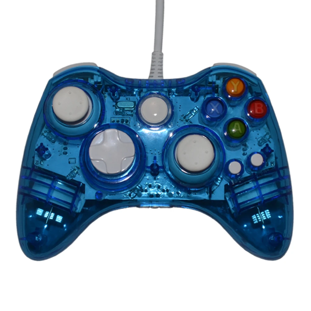 USB Проводная игровая ручка светодиодная светящаяся цветная портативная панель