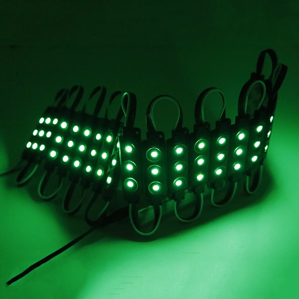 20 шт./лот светодиодный модуль 12 В LED 5050 SMD 3 светодиода водонепроницаемый RGB