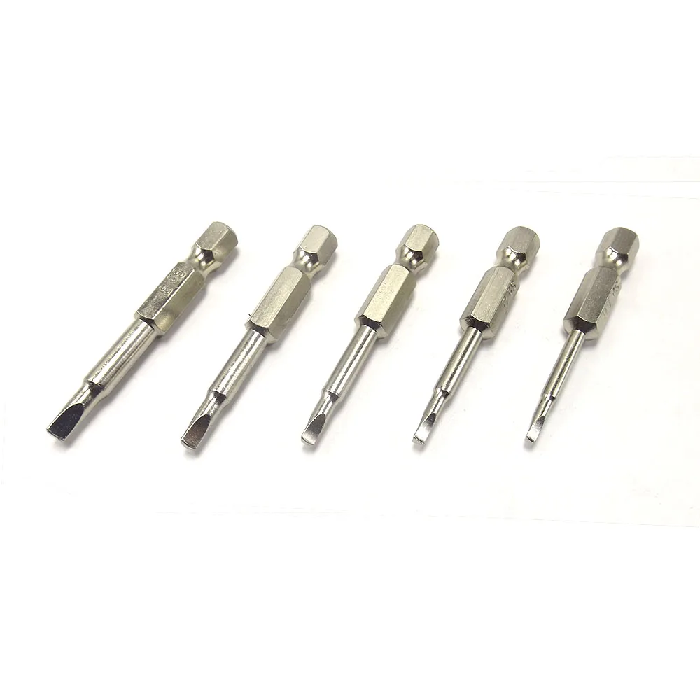 High Quality 5Pcs/Set 50mm Magnetic Triangle Screwdriver Bits S2 Steel 1/4&quot Hex Shank Screwdrier Set 1.8/2.0/2.3/2.7/3.0mm |