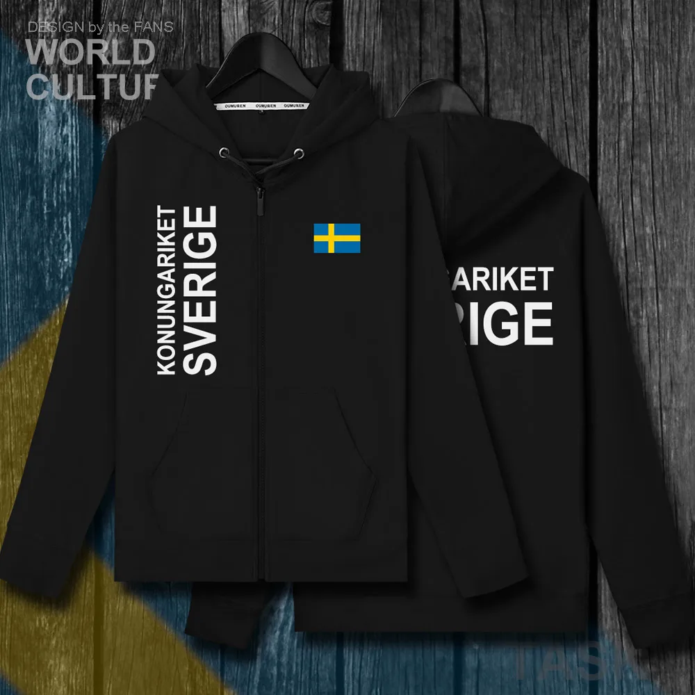 Мужская Флисовая Толстовка Swede SE We свитшот с капюшоном на молнии для зимы|Мужские