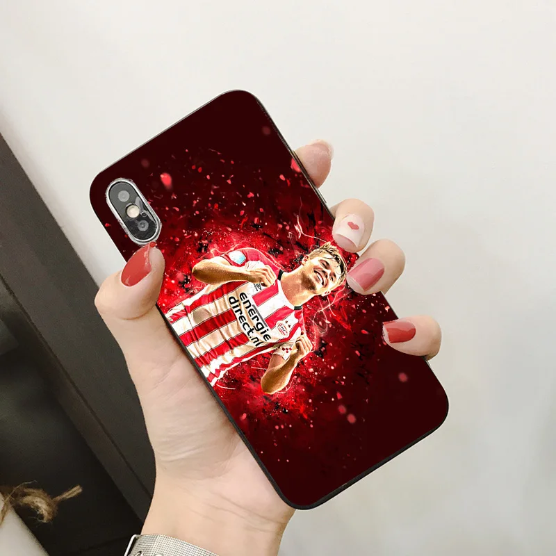 Yinuoda psv Eindhonven FC Team чехол для телефона DIY рисунок черный мягкий из ТПУ Erick Gutierrez iPhone X