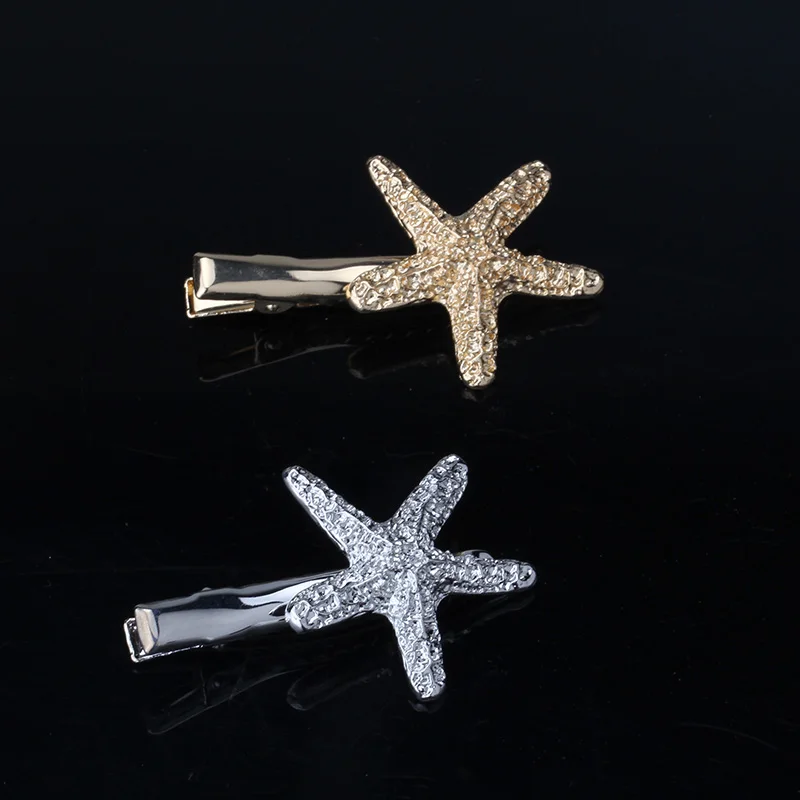 QC M MISM 2019 New Arrival Fashion Starfish Hairpins Hair Jewelry Women Accessories Gold/Silver Plated Barrettes Hairgrips | Аксессуары