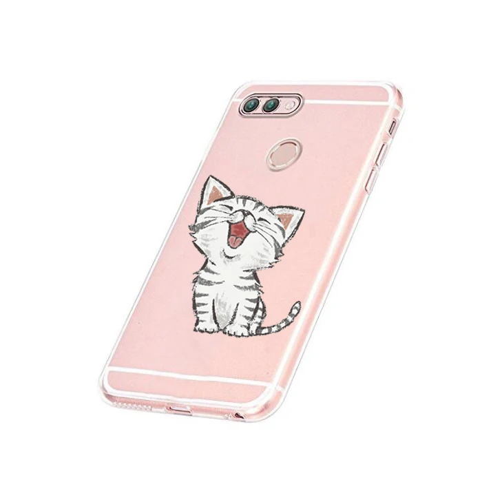 Cute Cat Dog Rose Love Heart Case For Huawei Honor 6A 6 A Cover Transparent Flower Owl Phone |