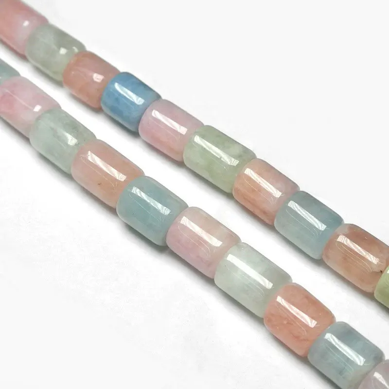 

6x8mm/8x10mm/10x11mm Natural Column Barrel Mixed-color Morgan Beads For Jewelry Making Beads Bracelets 15'' DIY Beads Trinket