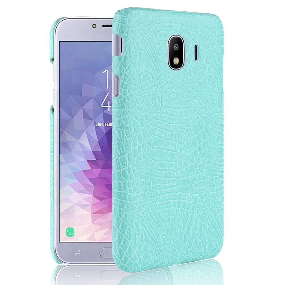 

For Samsung Galaxy J4 SM-J400F Case 5.5inch Crocodile Skin Hard Cover For SAMSUNG GALAXY J4 DUAL 2018 J400F/DS Phone Bag Cases