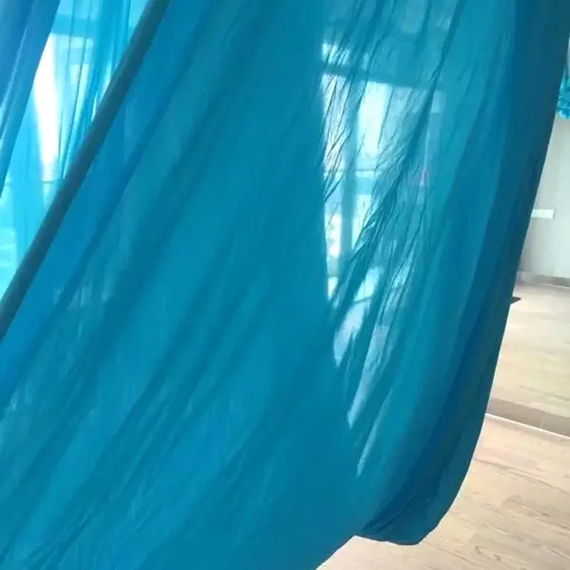 Sky Blue XC высокопрочный Красочный Воздушный Гамак для йоги 5 м x 2,8 м Антигравитационные пояса для йоги для упражнений Йога Топ воздуха Йога гамак качели кровать - Цвет: Sky Blue
