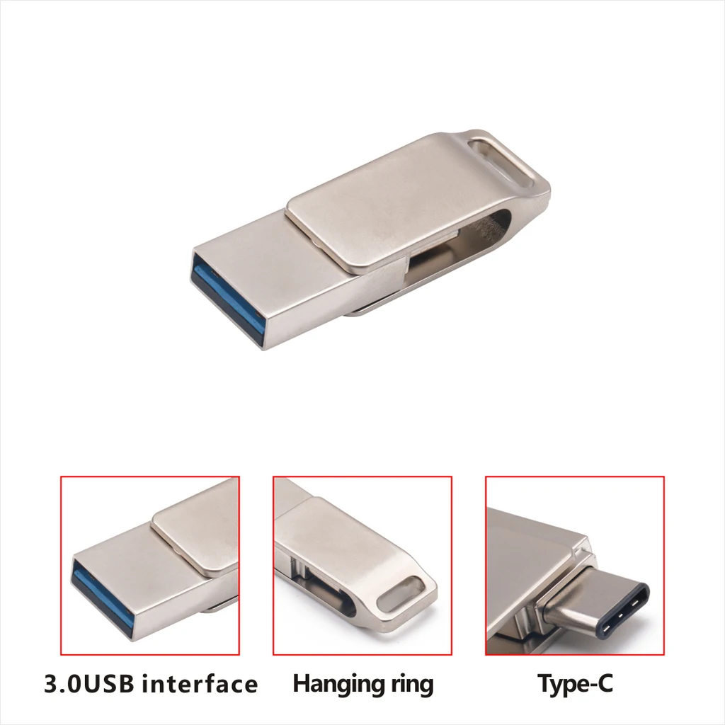 2 в 1 тип-c USB 3,0 U дисковая карта памяти, Флеш накопитель USB3.0 флеш-накопители для смартфонов Android tablet PC CW10244