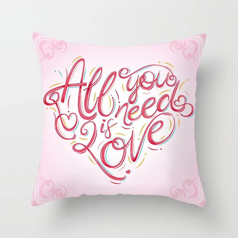 2BZ-40602-055 Love Mr Mrs подушка для двоих, чехол из полиэстера для милых влюбленных, наволочки Декор для дома, свадебное украшение, наволочка 45*45 см 40824 - Цвет: 2BZ-40602-055