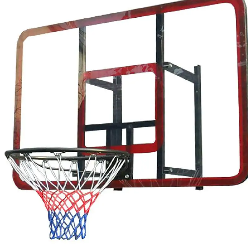 

Outdoor Sports Basketball Net Standard Nylon Thread Basketball Hoop Mesh Net Backboard Rim Ball Pum 12 Loops