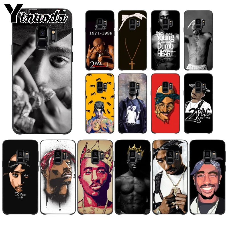 Yinuoda 2Pac Tupac Amaru Shakur мягкий силиконовый черный чехол для телефона Samsung S9 plus S5 S6 S6edge