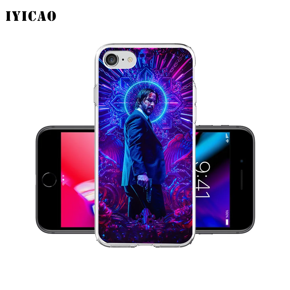 Мягкий силиконовый чехол IYICAO для iPhone X XR XS MAX 6 6s 7 8 Plus 5 5S SE TPU|Чехлы-накладки| |