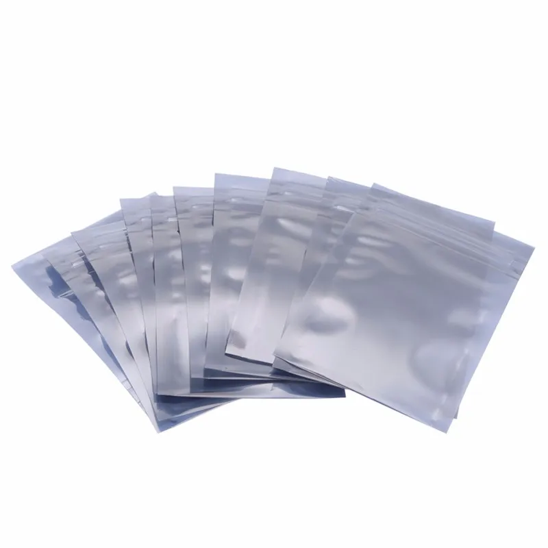 50 шт. Антистатическая Алюминиевая сумка для хранения Ziplock сумки Resealable Антистатическая сумка для электронной посылка Сумки для дома