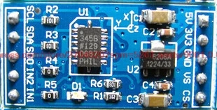 Цифровой модуль ускорения датчика наклона IIC/SPI ADXL345|module sensor|iic modules |