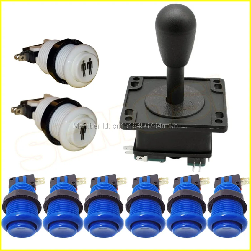 High Quality 8 Way Arcade Joystick Push Button Switch Kit 1p / 2p Player Buttons for Jamma Game | Спорт и развлечения