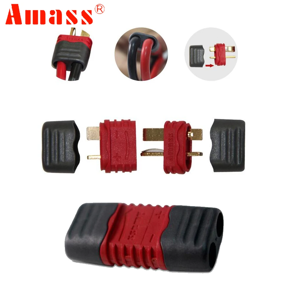 5 пар Amass No-slip T разъем 40A высокая сила тока мульти-оси фиксированная модель крыла