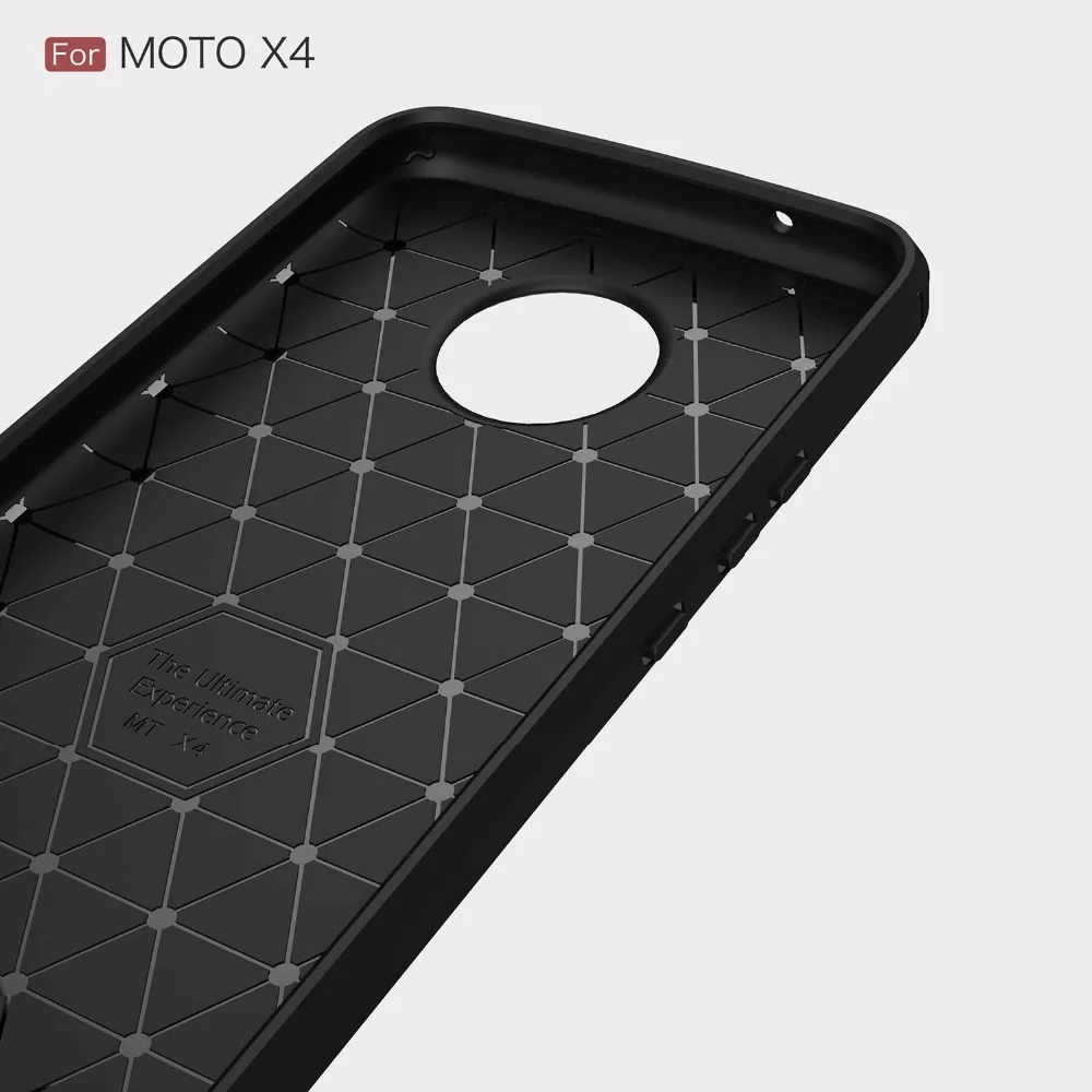 Чехол TRISEOLY для Motorola Moto X4 роскошный чехол из углеродного волокна матовый ТПУ 5 2