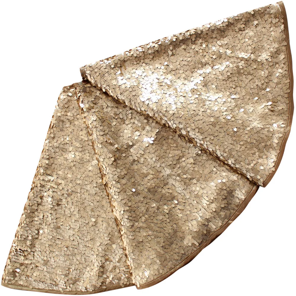 Бесплатная доставка блестящая Рождественская юбка с блестками украшенная