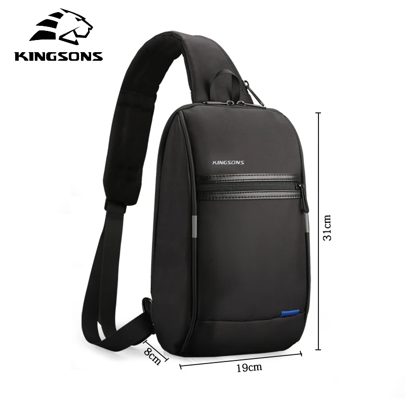 Kingsons 3174W Модные повседневные мужские сумки через плечо Мужская Большая
