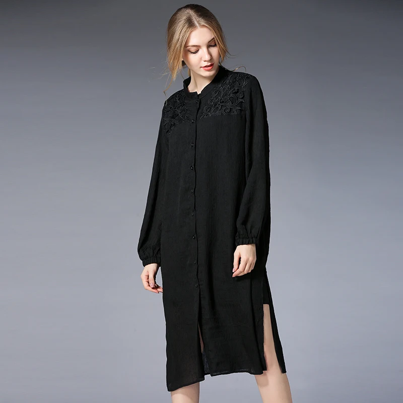 4xl Женская платье-футболка Большие размеры 2018 свободные хлопковые льняное платье