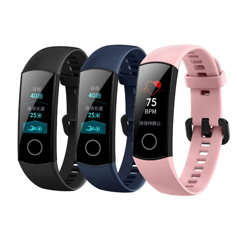 Умный Браслет HUAWEI Honor Band 4 с монитором сердечного ритма IP68 Водонепроницаемый Amoled