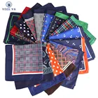 Хит! Мужской носовой платок в горошек 33x33 см, карманные квадратные носовые платкиполотенце для сундуков