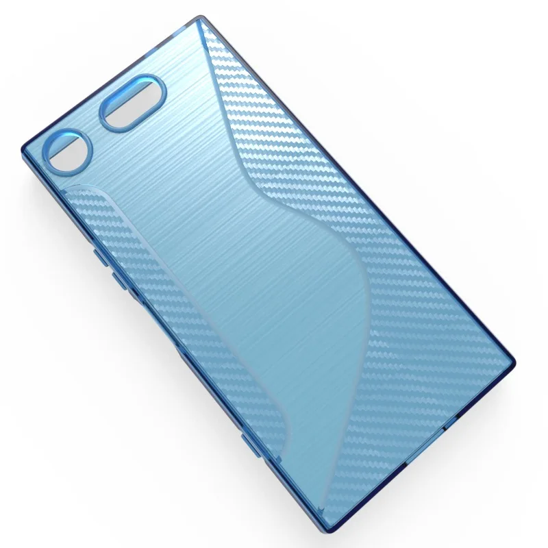 S LINE Противоскользящий мягкий силиконовый защитный чехол из ТПУ для SONY Xperia XZ1 Compact