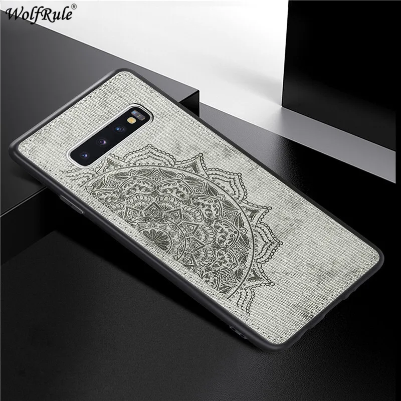 Чехол для Samsung Galaxy S10 Plus чехол из ТПУ с рамкой тканевый бампер чехлы телефонов G975 6