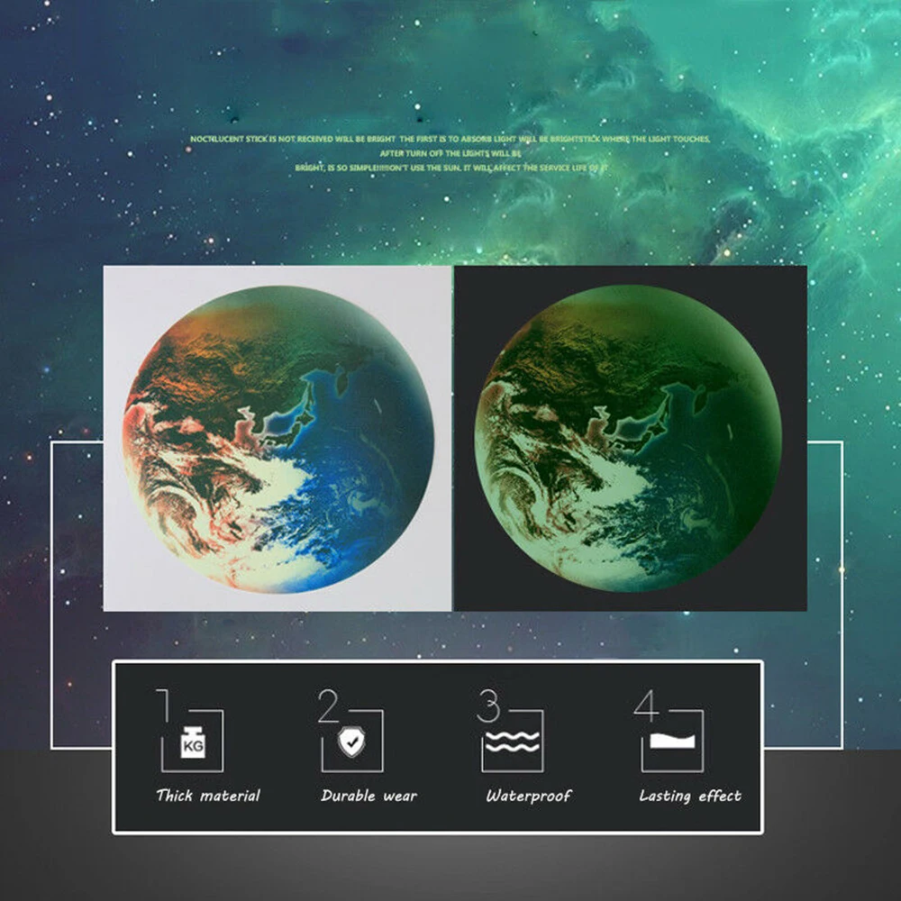 Универсальная Наклейка на стену с шестью планетами s милая классная наклейка для