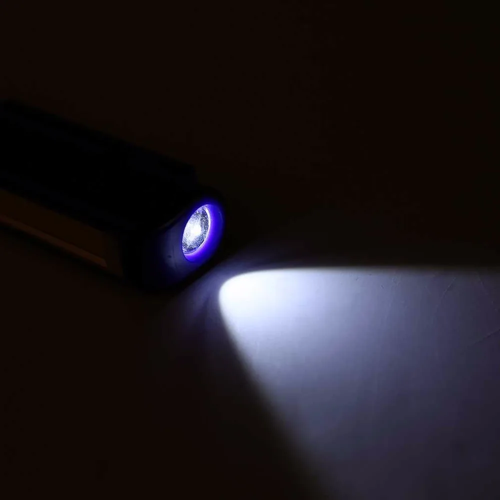 Портативный 2 в 1 USB Перезаряжаемый светильник COB светодиодный для кемпинга работы