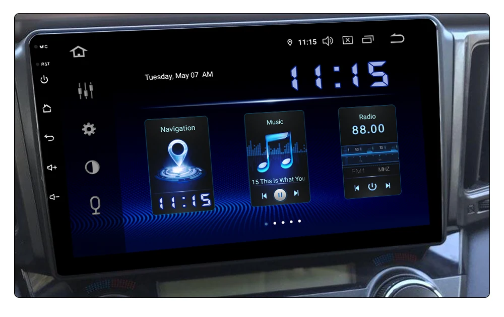 Dasaita " Автомагнитола 1 Din Android 9,0 для Toyota RAV4 TDA7850 64 Гб rom 4 Гб ram gps навигация
