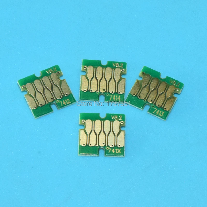 Картридж чип T741X T7411 T7412 T7413 T7414 для Epson F6200 F6070 F7070 F7170 F7100 F7000 F6000 F9200 F7200 F9270 F7270