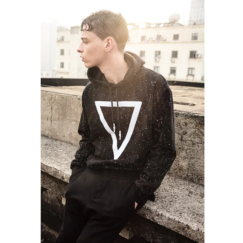 Новинка 2017 весна лето Мужская голова с капюшоном мужская прилив бренд Молодежная