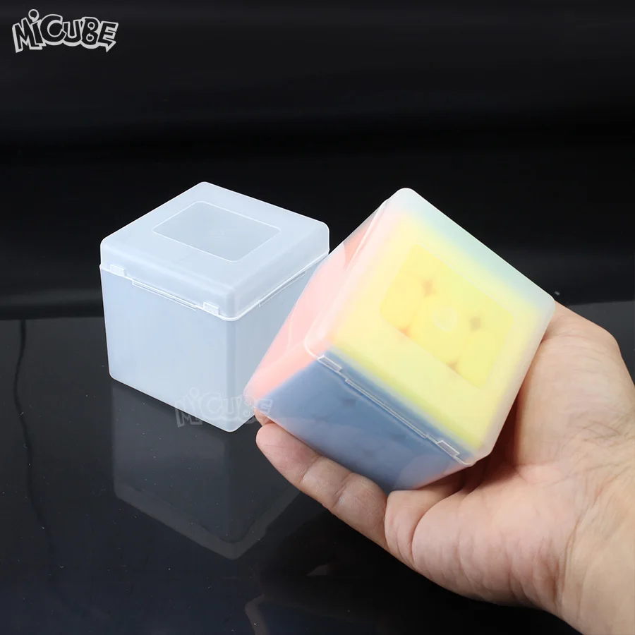 Защитная коробка для кубиков, 3x3x3, магический куб, подходит для 3x3 SQ1, коробка для кубиков, коробка для хранения, полупрозрачная пластиковая экономия