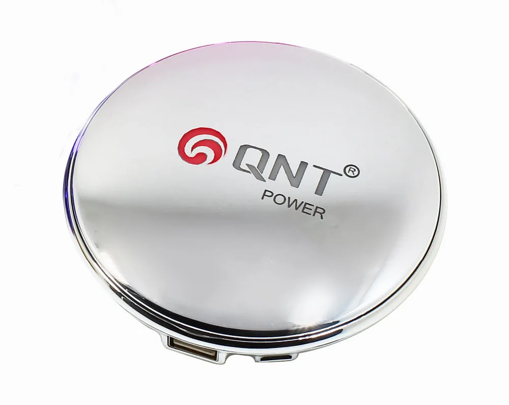 QNT N28 4000 мАч Круговой Портативный Power Bank с Зеркалом для Макияжа Внешний Полимерный