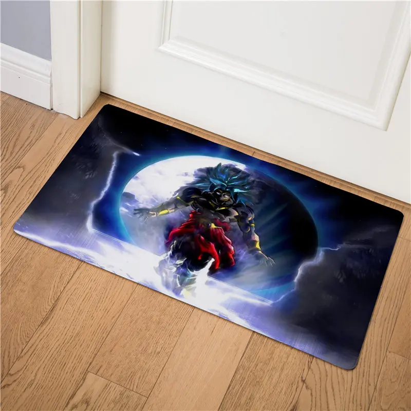 Мультяшный Аниме Супер Saiyan Коврик для входной двери ПВХ ковер для кухни нескользящий Коврик для пола смешной Коврик легко чистится ковер Коврик - Цвет: 12