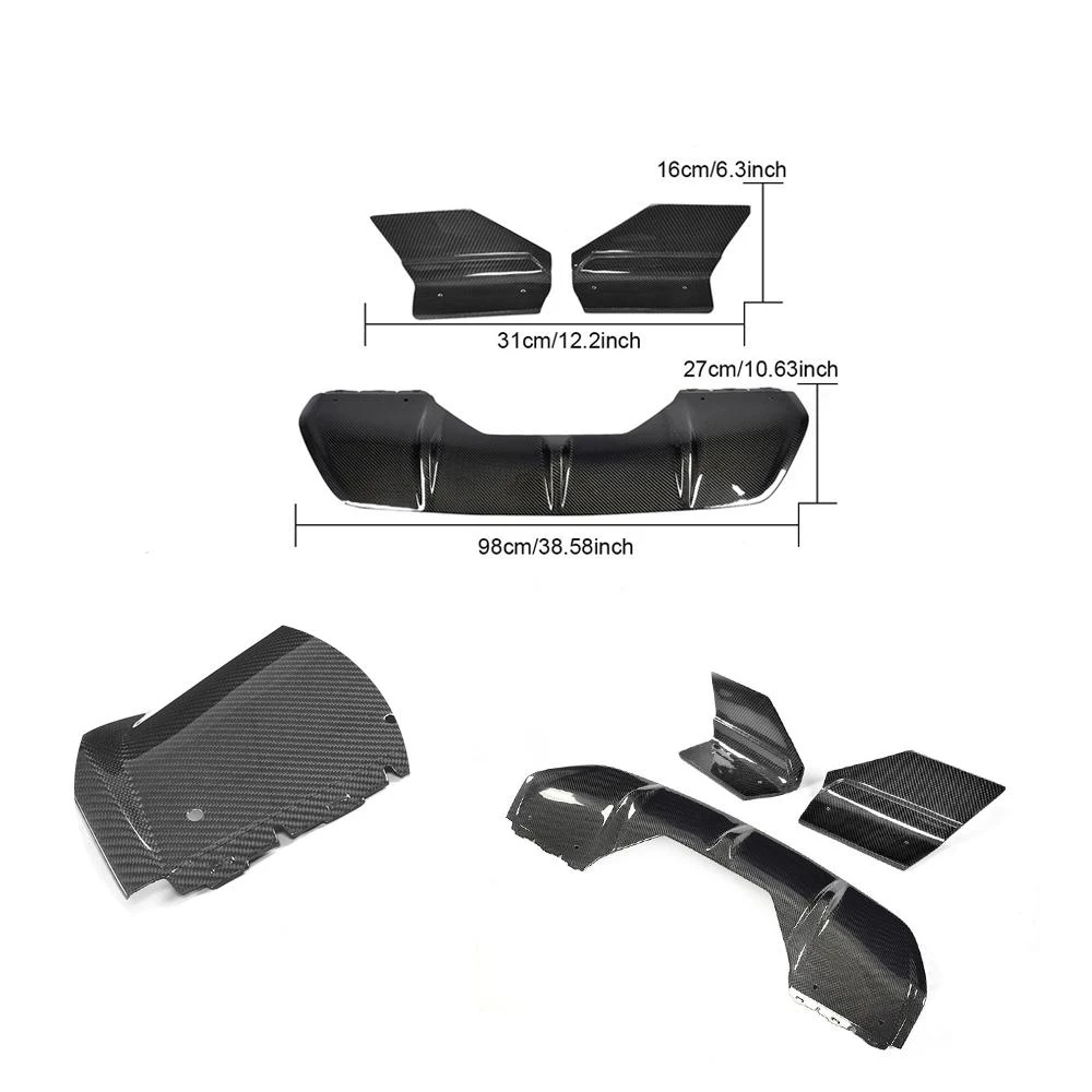 Автомобильный Стайлинг диффузор для заднего бампера спойлер с боковым