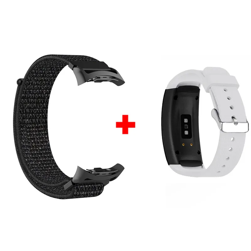 Color19 2 в 1 запястье для samsung gear Fit 2 Pro браслет нейлоновый ремешок для samsung Fit2 SM-R360 Смарт часы gear Fit2 Pro ремешок - Цвет: Color19