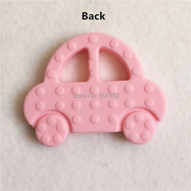 Chenkai 20PCS BPA Free Safe Silicone Car Teether DIY Baby Pacifier Dummy Teething Chewable Pendant Nursing Toy Accessories