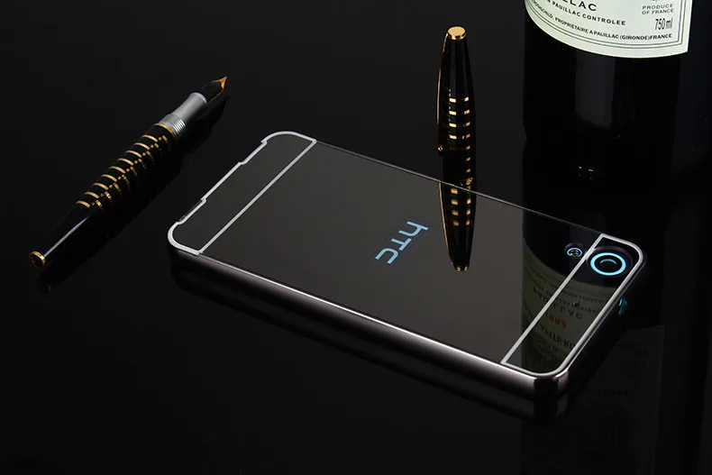 Для htc Desire 628 626 чехол металлическая алюминиевая рамка бампер зеркальная Пластиковая Задняя крышка для htc Desire 628/626 5,0 дюймов телефон Fundas
