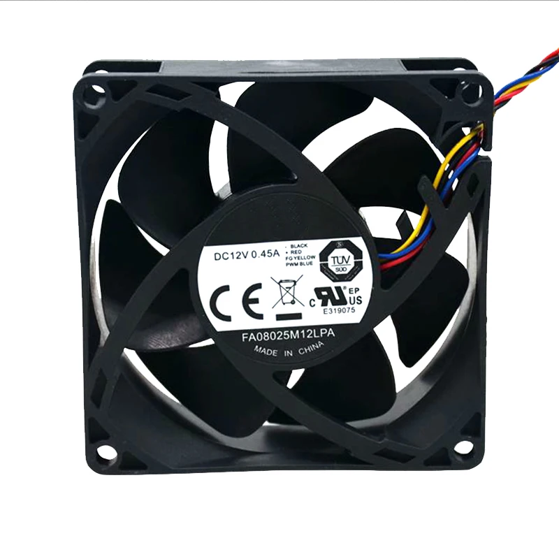 2 шт. новый вентилятор для Cooler Master FA08025M12LPA 8025 80 мм 8 см чехол компьютера охлаждения