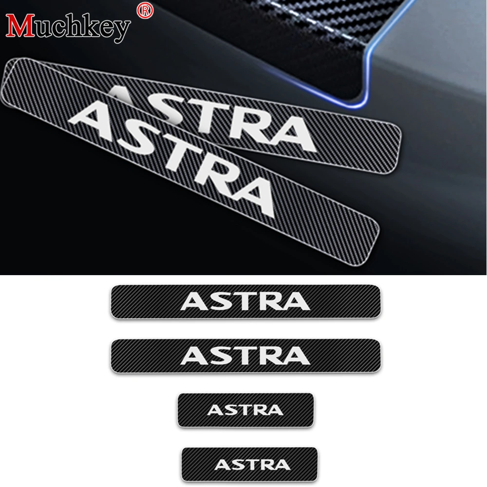 Car Door Sill Protector For OPEL ASTRA Carbon Fiber Vinyl Sticker Scuff Protection Accessories Step Scratch Cover | Автомобили и
