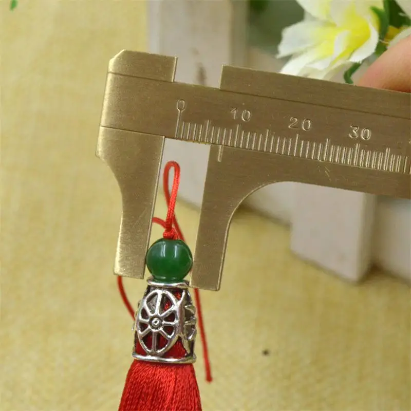 DoreenBeads 1 шт. одноцветная кисточка из сплава для ключей с бусинами мягкие шторы