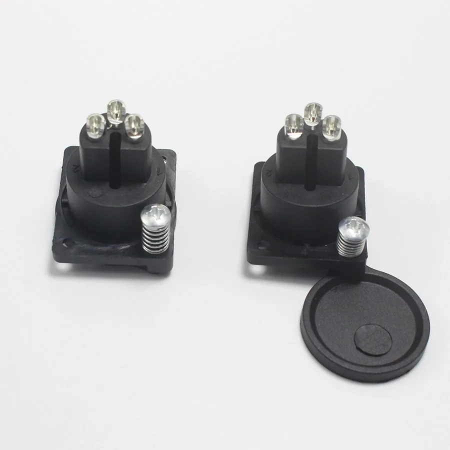 Eclyxun 2 шт. XLR 3 контактный гнездовой разъем для крепления на корпус С Пылезащитным